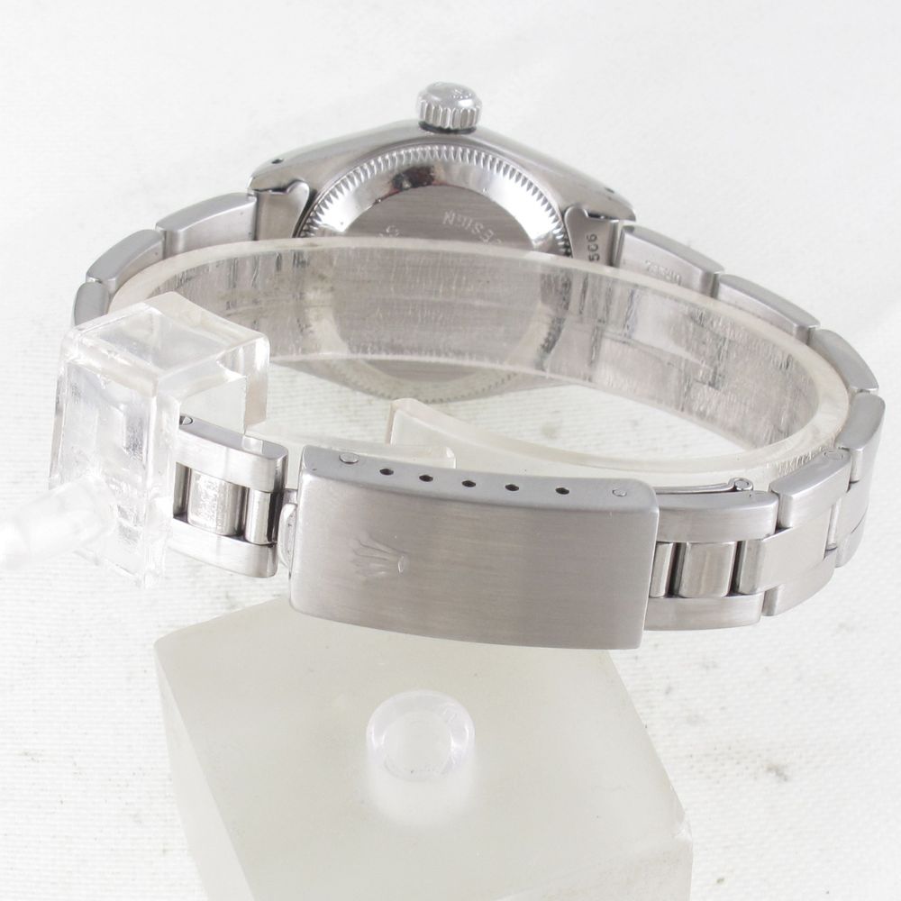 Pre-Owned Ladies Rolex 26MM Oyster Perpetual (1983) Stainless Steel Model 67180 back