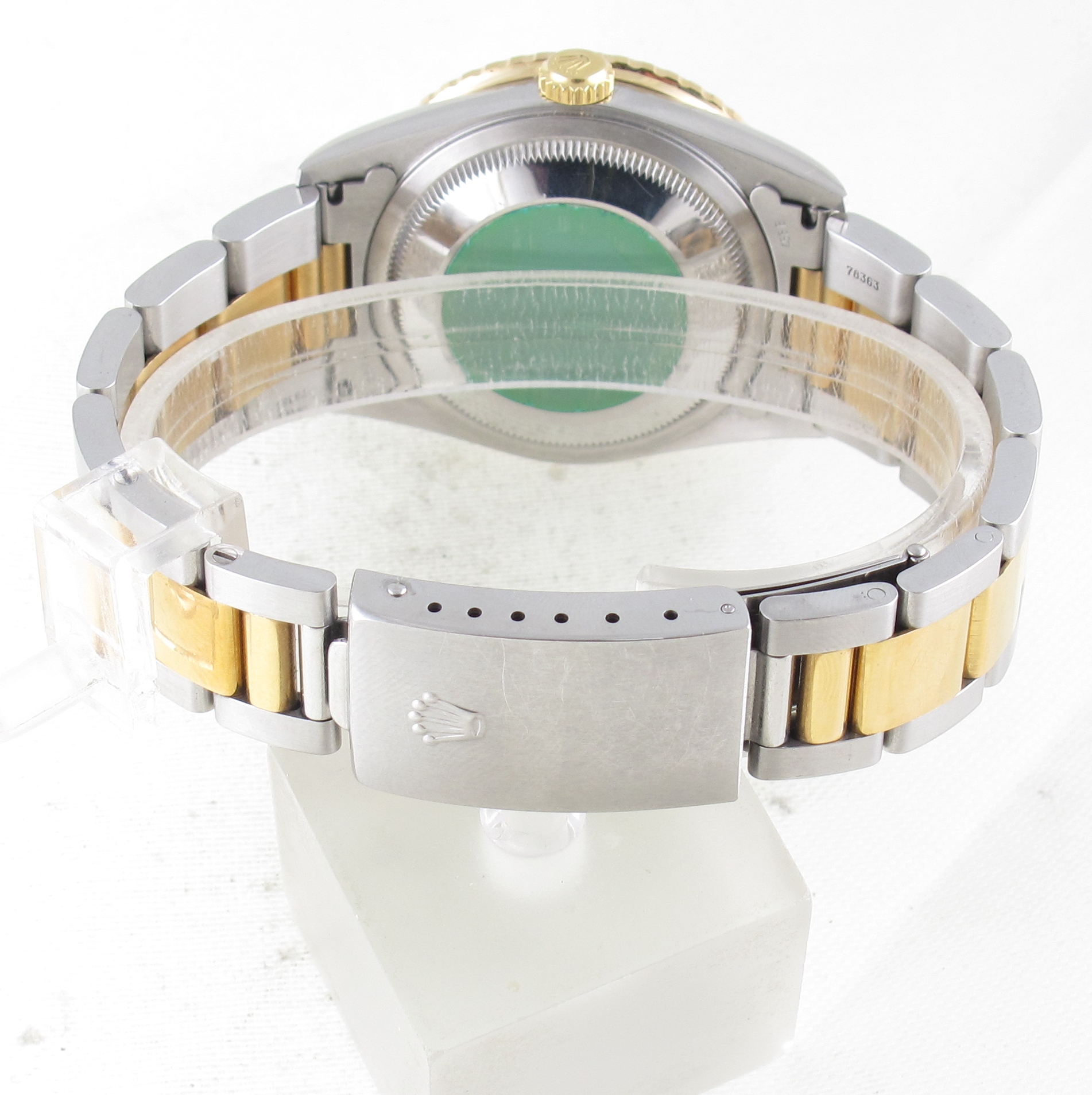 Pre-Owned Rolex 36MM Two Tone Datejust Thunderbird (2001) 16263 back