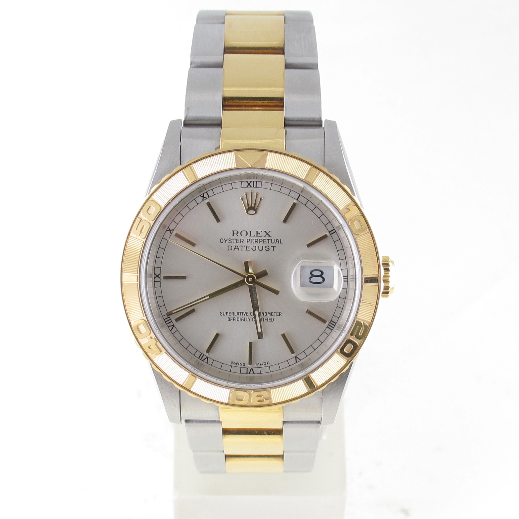 Pre-Owned Rolex 36MM Two Tone Datejust Thunderbird (2001) 16263 front
