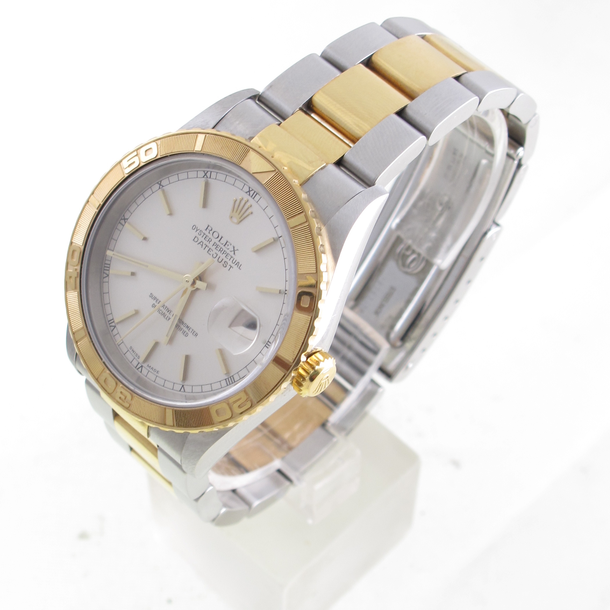 Pre-Owned Rolex 36MM Two Tone Datejust Thunderbird (2001) 16263 left