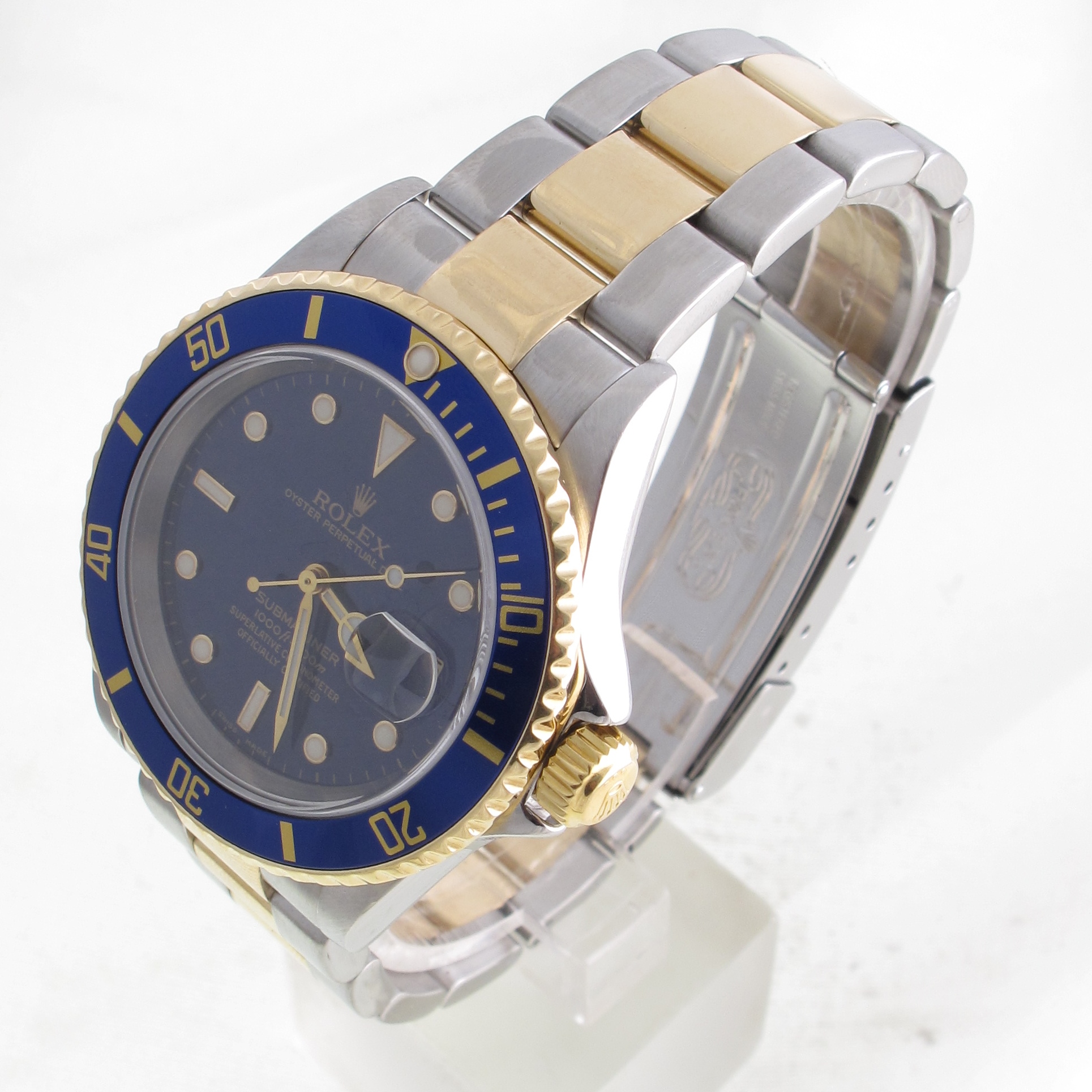 Pre-Owned Rolex 40MM Two Tone Submariner (2003) Model 16613 Left