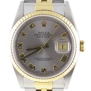 Pre-owned Rolex 36MM Two Tone Datejust (2000) Model 16233
