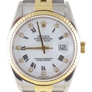 Pre-owned Rolex 36MM Two Tone Datejust (2000) Model 16233