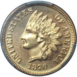 Proof 1870 Indian Head Cent PR66RD PCGS