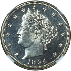 Proof 1894 Liberty Nickel PF64 NGC & CAC