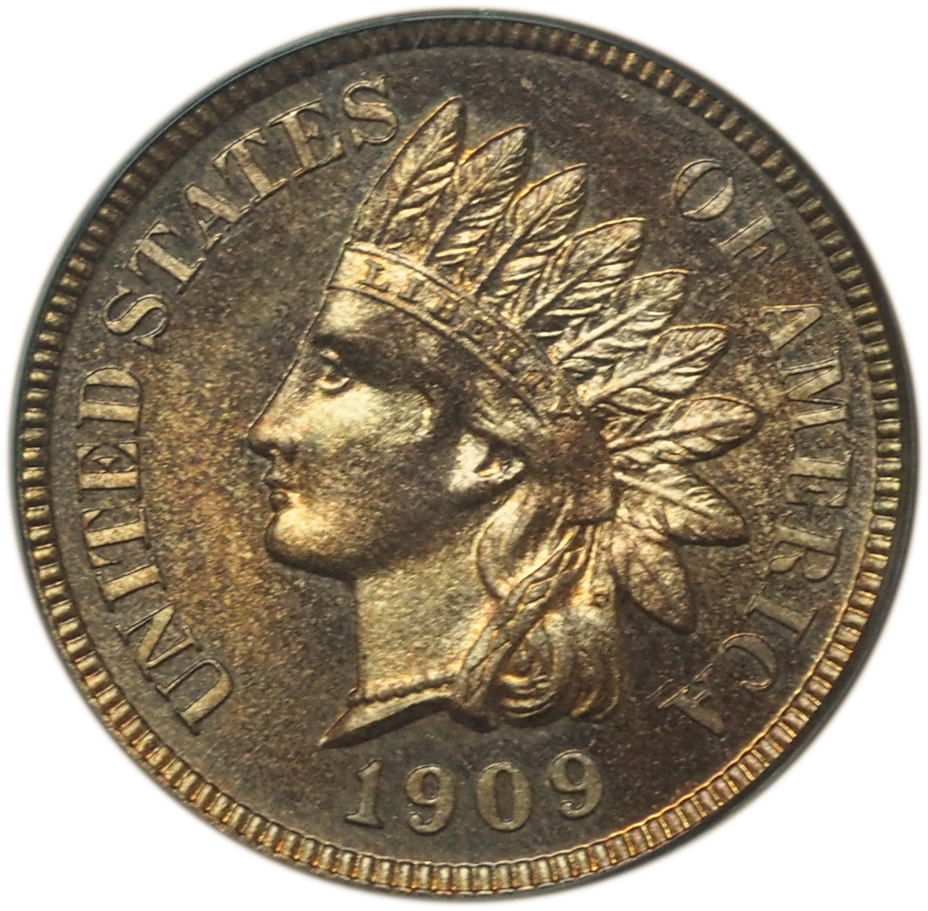 Proof 1909 Indian Head Cent PR65RB PCGS (Old Green Holder) & CAC – Premium Final-Year Proof with Rich Red-Brown Luster