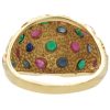 Vintage 2.36ctw Multi-Gemstone Dome Ring 14K Gold inside