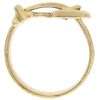 Vintage Garter or Buckle Ring 14K Gold profile