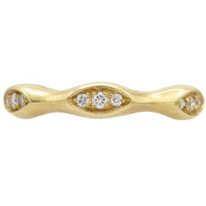 0.21ctw Diamond Eternity Band Ring 18K Gold