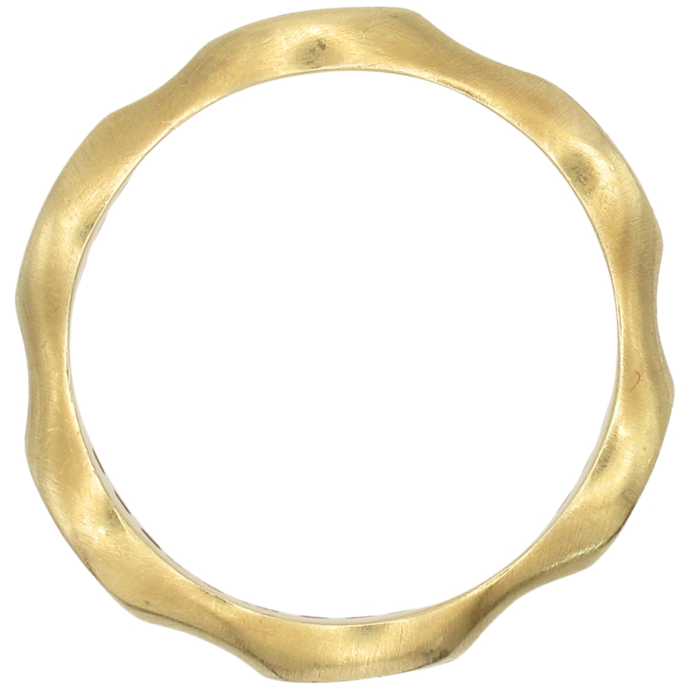 0.21ctw Diamond Eternity Band Ring 18K Gold side profile 0.21ctw Diamond Eternity Band Ring 18K Gold side profile