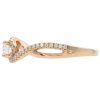 0.47ctw Round Diamond Twisted Band Promise Ring 14K Side