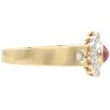 0.67ctw Cabochon Ruby Ring 14K Two-Tone Gold side