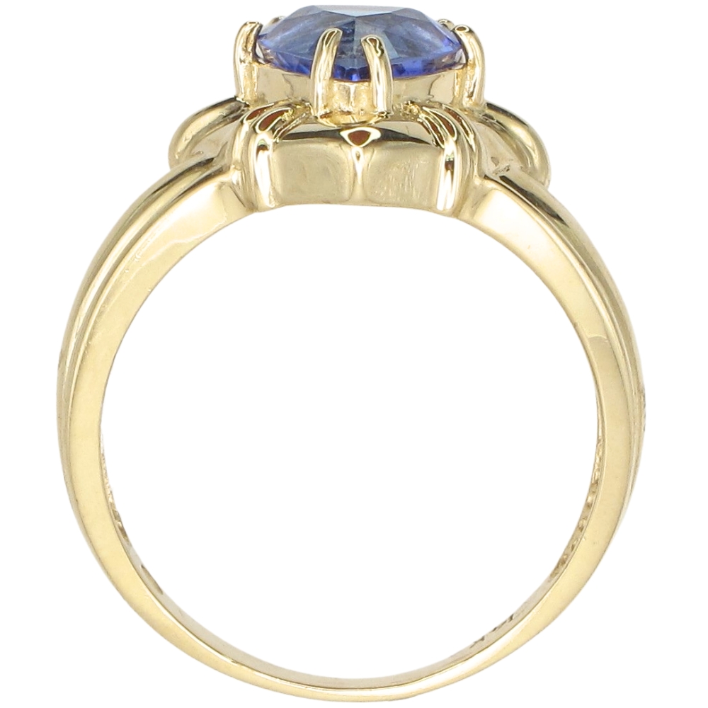1.67ct Trillion-Cut Tanzanite Ring 14K Gold profile 1.67ct Trillion-Cut Tanzanite Ring 14K Gold profile