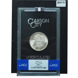 1890-CC Morgan Dollar GSA MS61 NGC