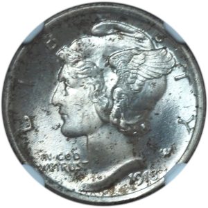 1918 Mercury Dime MS66FB NGC