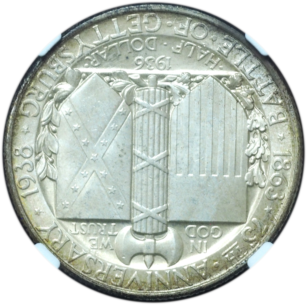 1936 Gettysburg Commemorative Half Dollar MS67 NGC (3) 1936 Gettysburg Half Dollar MS67 NGC