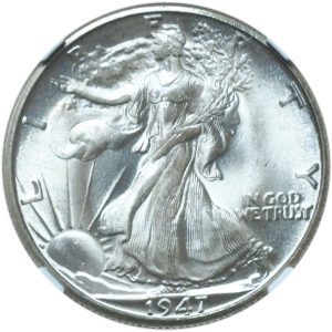 1947-D Walking Liberty Half Dollar MS66+ NGC Blazing White