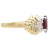 3.28ctw Rubellite Tourmaline Ring 14K Two-Tone Gold side