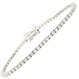 3.50ctw Diamond Tennis Bracelet 14K White Gold