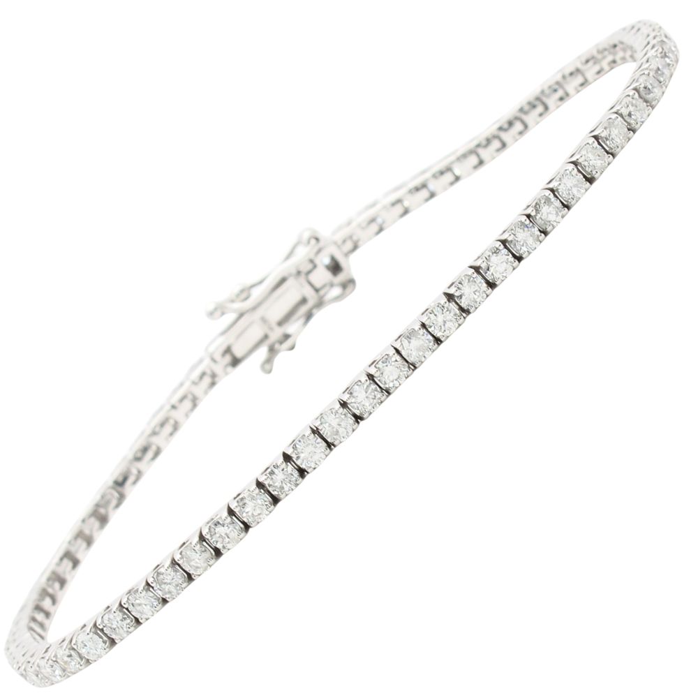 3.50ctw Diamond Tennis Bracelet 14K White Gold