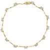 4.16ctw Oval Aquamarine Bracelet 10K Gold side