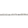 7.99ctw Diamond Art Deco Inspired Bracelet 18K White Gold Side