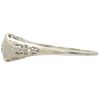 Art Deco 0.50ct Diamond Solitaire Ring 18K White Gold side