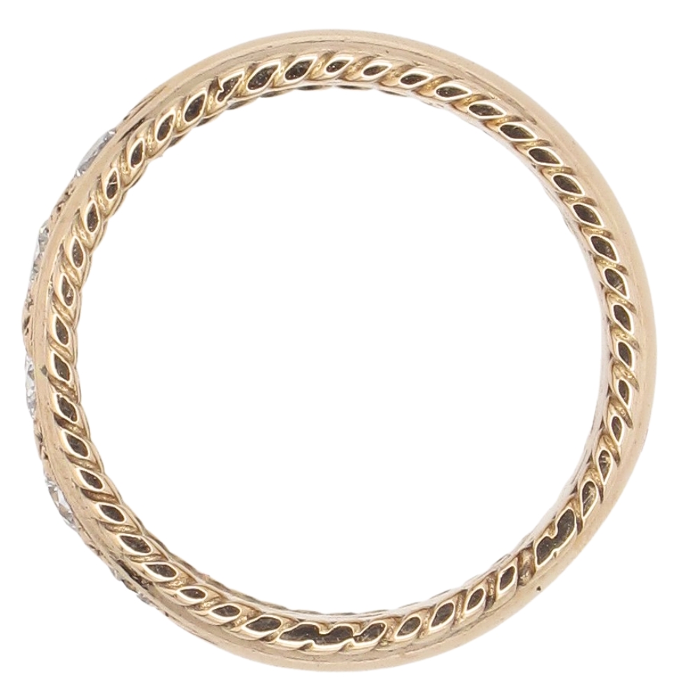 Art Deco Era 0.30ctw Diamond Band Ring 14K Rose Gold profile Art Deco Era 0.30ctw Diamond Band Ring 14K Rose Gold profile