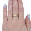 Art Deco Era 0.30ctw Diamond Band Ring 14K Rose Gold worn
