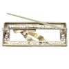 Art Deco Era Framed Bow Brooch 14K White Gold pin