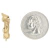 Bassett Hound Dog Charm or Pendant 14K Gold Three-Dimensional top and size