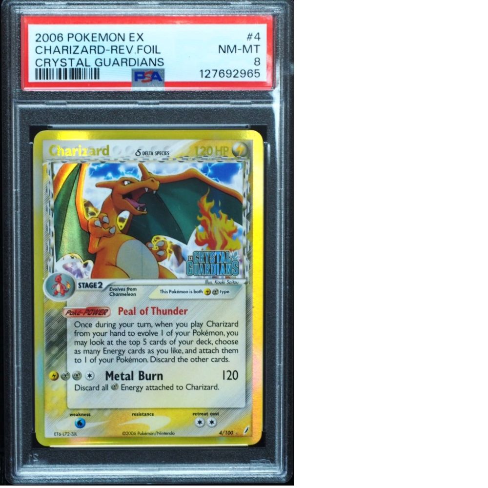 Charizard 4/100 Stamped Reverse Holo PSA 8 NM-Mint Pokemon Card