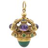 Multi-Gemstone Bauble Charm 18K Gold