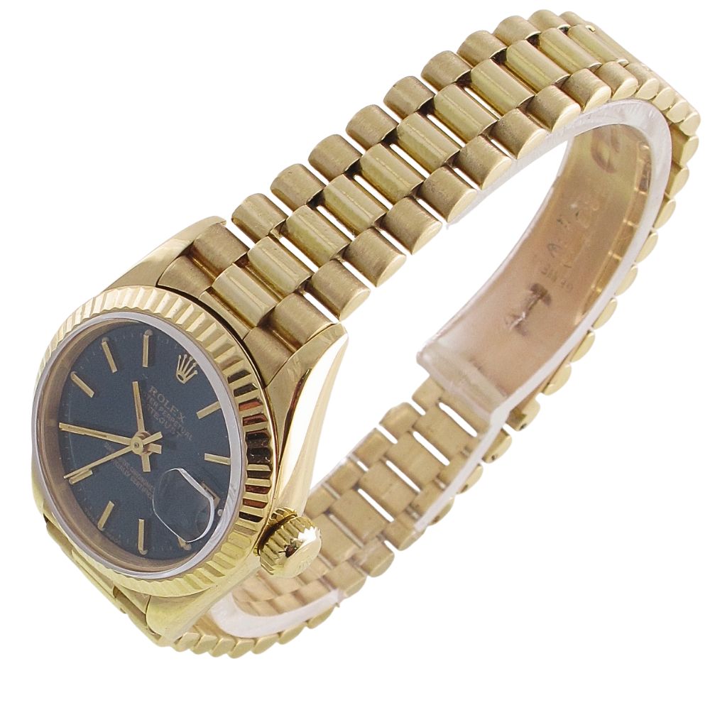 Pre-Owned Ladies 26MM Rolex Presidential (1990) 18kt Yellow Gold Model 69178 Left