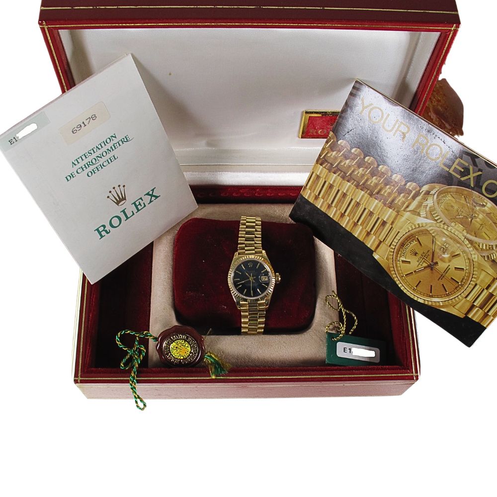 Pre-Owned Ladies 26MM Rolex Presidential (1990) 18kt Yellow Gold Model 69178 b and p inside