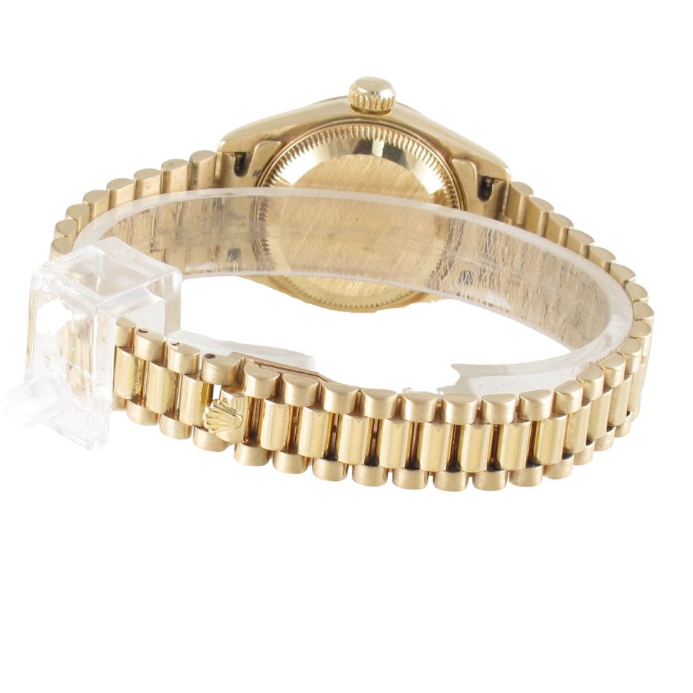 Pre-Owned Ladies 26MM Rolex Presidential (1990) 18kt Yellow Gold Model 69178 back