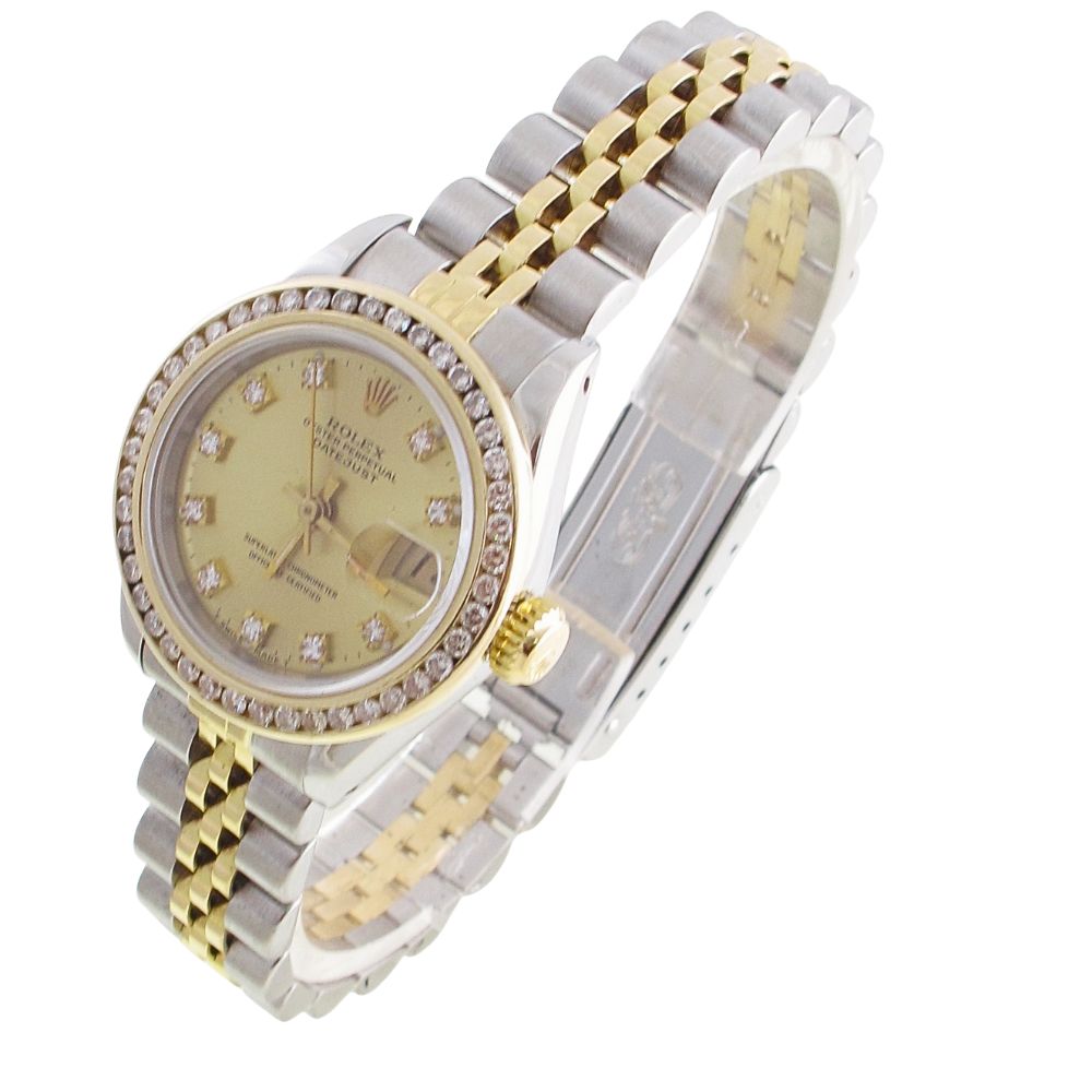 Pre-Owned Ladies Rolex 26MM Datejust (1990) Two Tone Model 69173 Left