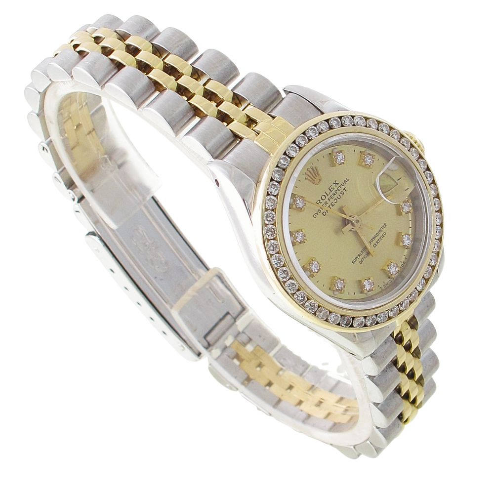 Pre-Owned Ladies Rolex 26MM Datejust (1990) Two Tone Model 69173 Right