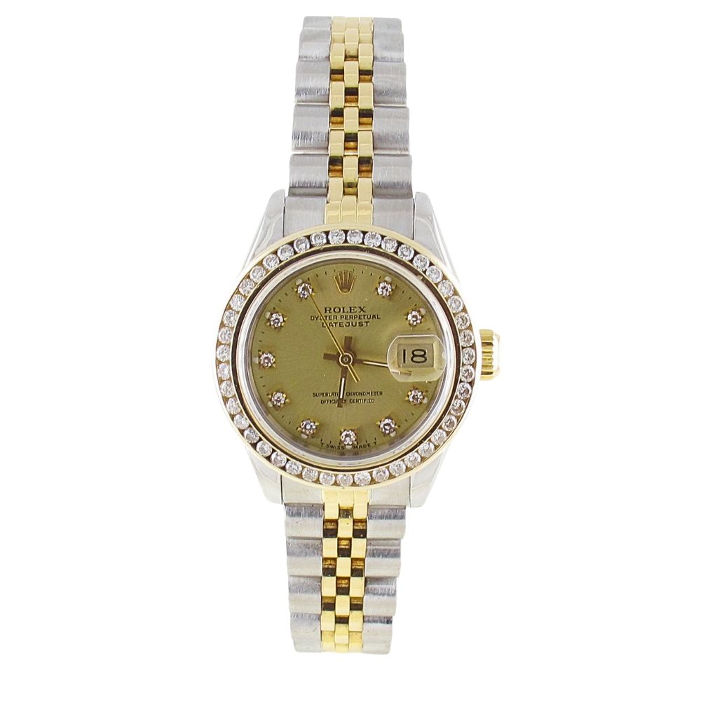 Pre-Owned Ladies Rolex 26MM Datejust (1990) Two Tone Model 69173 front