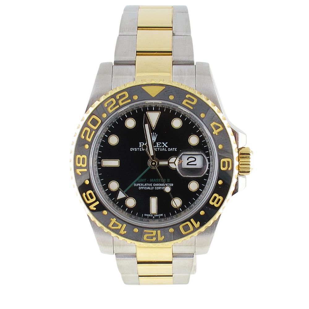 Pre-Owned Rolex 40MM GMT Master II (2016) Two Tone Model 116713 Front