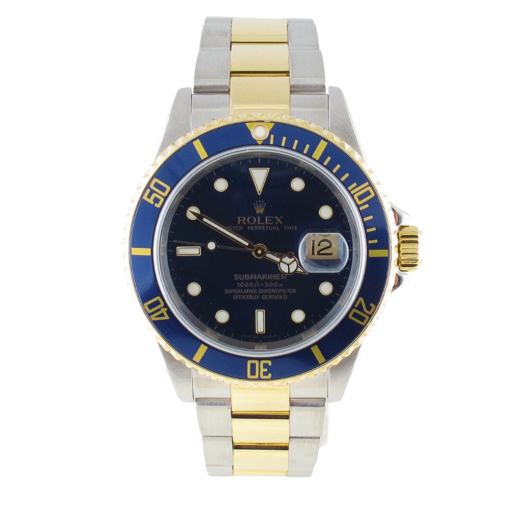 Pre-Owned Rolex 40MM Two Tone Submariner (2007) Model 16613 Front