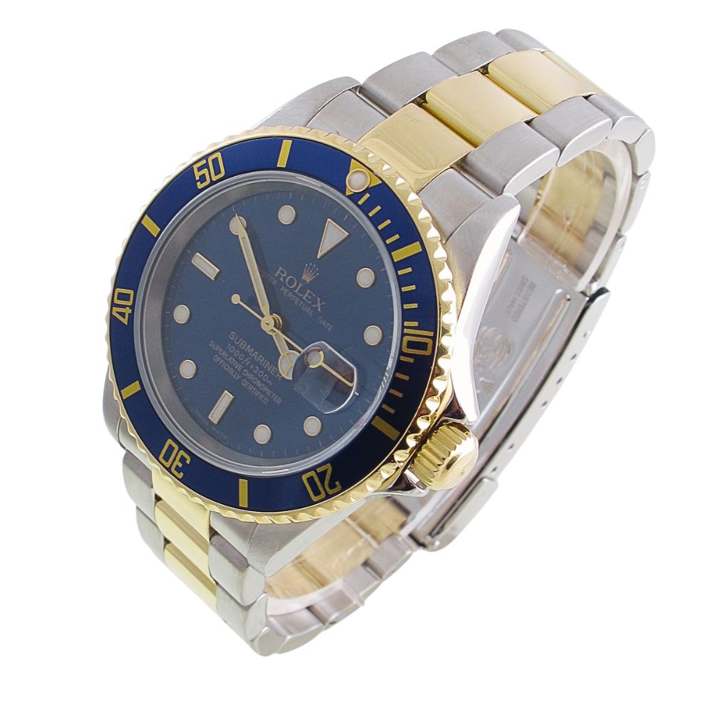 Pre-Owned Rolex 40MM Two Tone Submariner (2007) Model 16613 Left