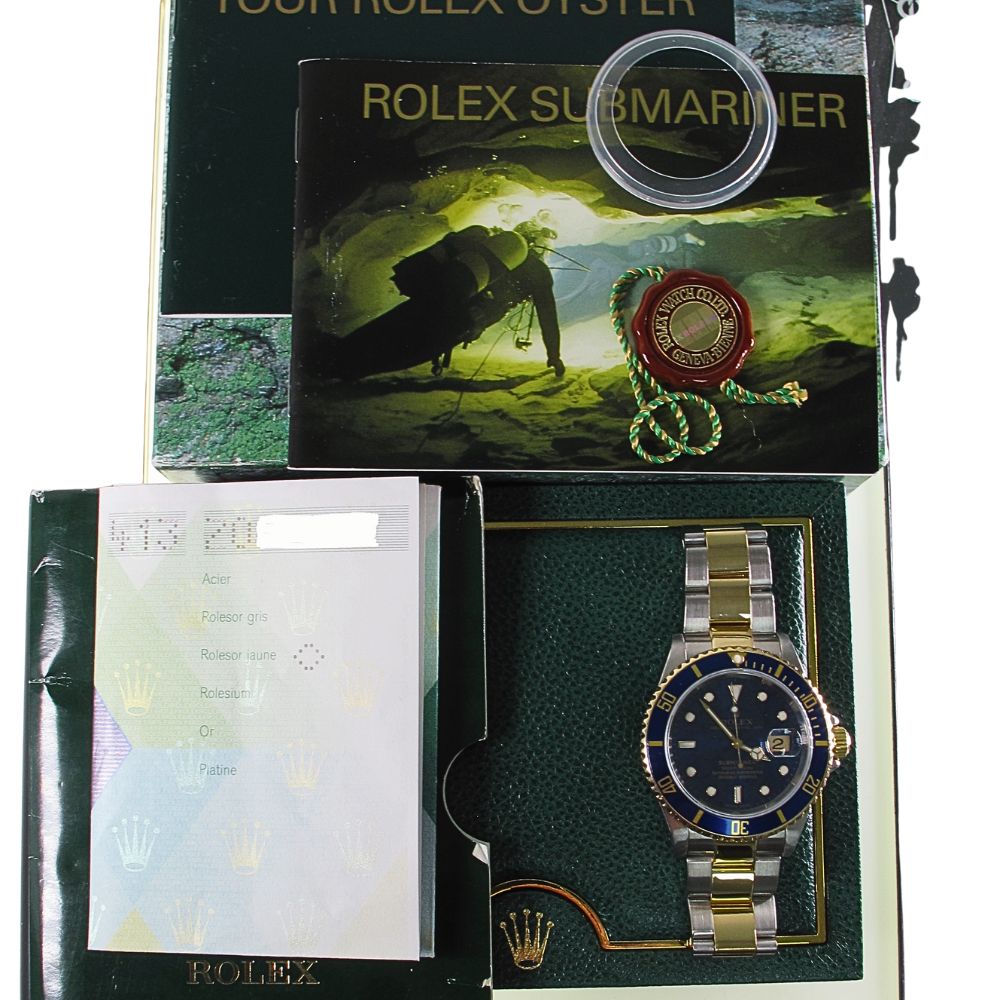 Pre-Owned Rolex 40MM Two Tone Submariner (2007) Model 16613 b and p