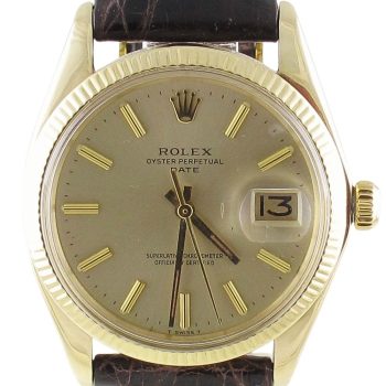 Pre-Owned Vintage Rolex 34MM Date (1972) 14kt Yellow Gold Model 1503