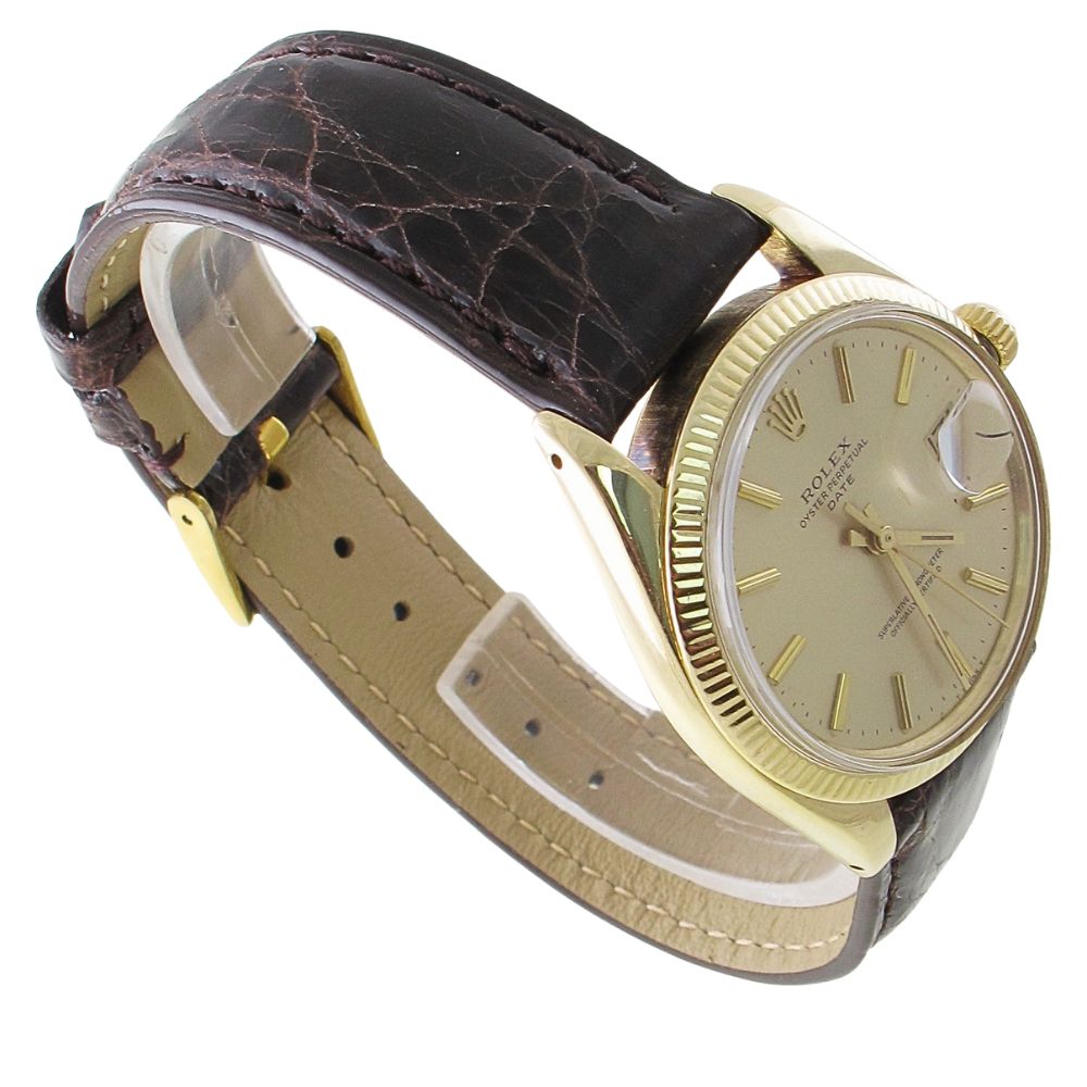 Pre-Owned Vintage Rolex 34MM Date (1972) 14kt Yellow Gold Model 1503 Right