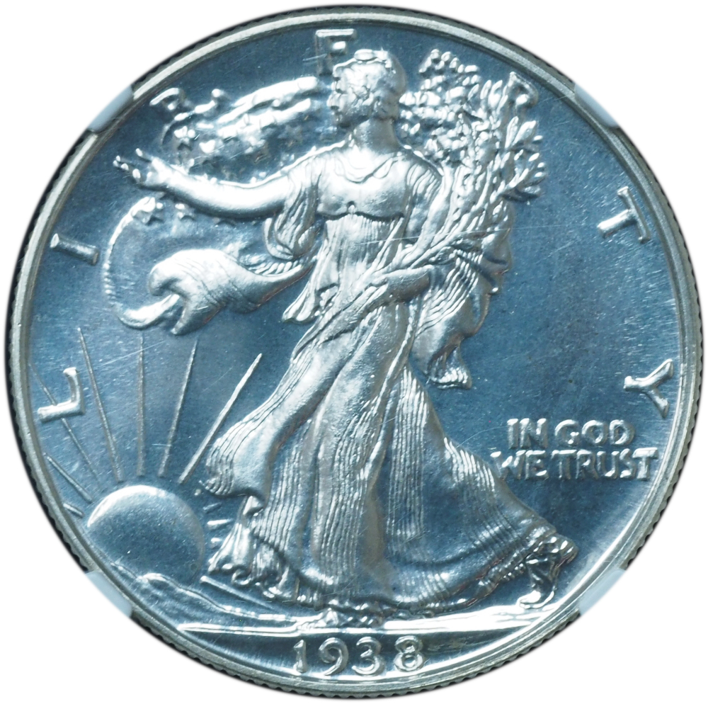 Proof 1938 Walking Liberty Half Dollar PF67 NGC Bright White (2) Proof 1938 Walking Liberty Half Dollar PF67 NGC