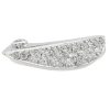 Sculptural Curved Diamond Pave Ring 18K White Gold