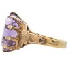 Victorian Era 7.0ctw Amethyst Ring 10K Rose Gold side