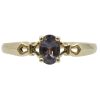 0.35ct Oval Natural Alexandrite Ring 14K Yellow Gold