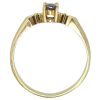 0.35ct Oval Natural Alexandrite Ring 14K Yellow Gold Profile